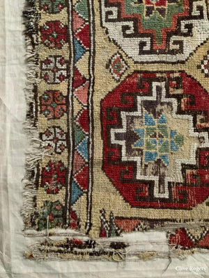 Capodocian Antique Rug Fragment (115 X 135 Cm)