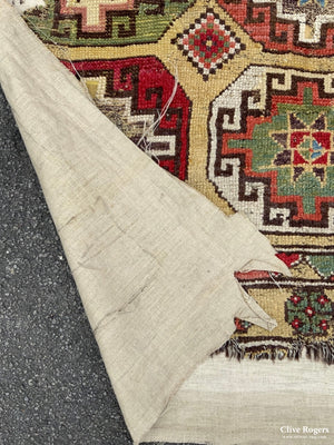 Mounted Rug Fragment (114 X 134Cm)