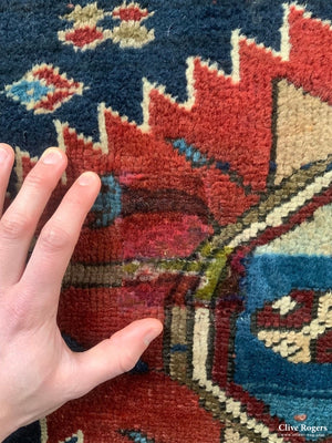 Caucasian Antique Karachov Kasak Rug (210 X 162 Cm) Rug