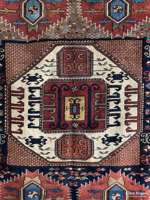 Caucasian Antique Karachov Kasak Rug ( 210 X 162 Cm ) Rug