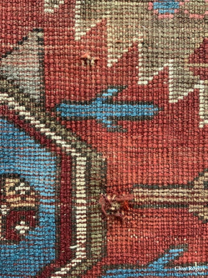 Caucasian Antique Karachov Kasak Rug (210 X 162 Cm) Rug