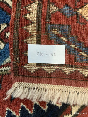 Caucasian Antique Karachov Kasak Rug ( 210 X 162 Cm ) Rug