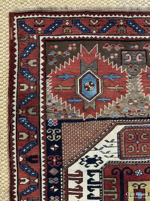 Caucasian Antique Karachov Kasak Rug ( 210 X 162 Cm ) Rug