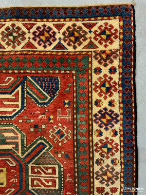 Caucasian Antique Kazak Rug (224 X 158Cm)