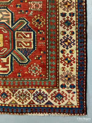 Caucasian Antique Kazak Rug (224 X 158Cm)