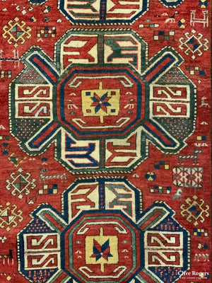 Caucasian Antique Kazak Rug (224 X 158Cm)