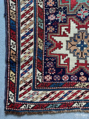 Caucasian Antique Leshgi Design Rug (176 X 98Cm)