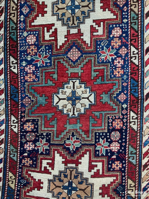 Caucasian Antique Leshgi Design Rug (176 X 98Cm)