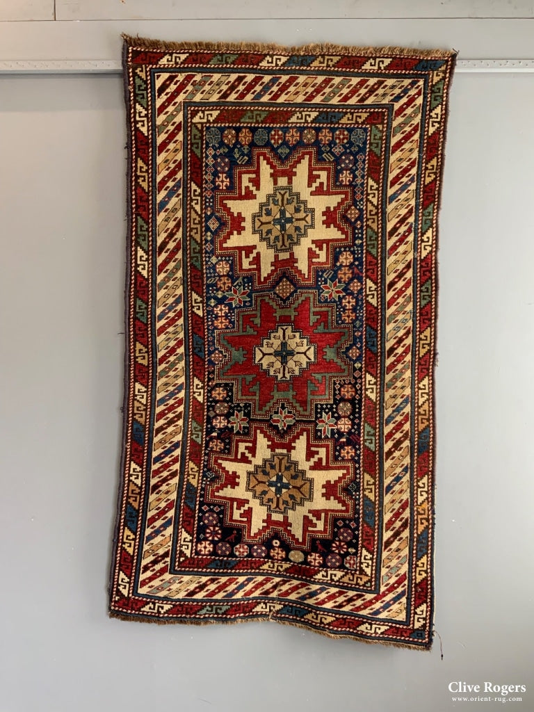 Caucasian Antique Leshgi Design Rug (176 X 98Cm)