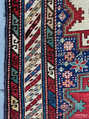 Caucasian Antique Leshgi Design Rug (176 X 98Cm)