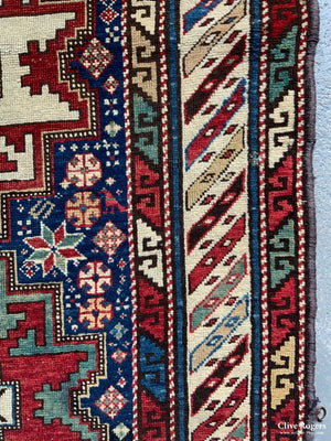 Caucasian Antique Leshgi Design Rug (176 X 98Cm)