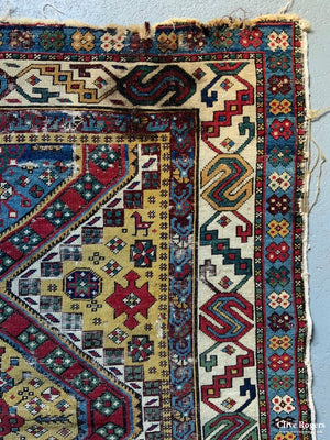 Caucasian Antique Shirvan Rug (222 X 119Cm)