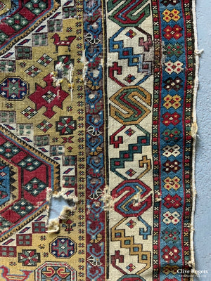 Caucasian Antique Shirvan Rug (222 X 119Cm)