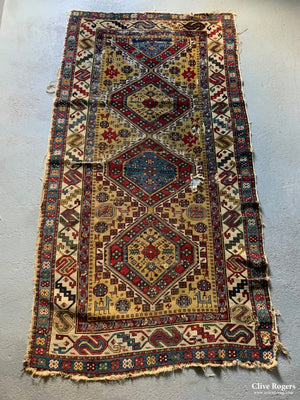 Caucasian Antique Shirvan Rug (222 X 119Cm)