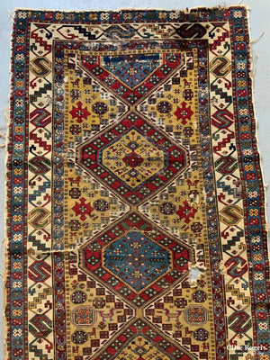 Caucasian Antique Shirvan Rug (222 X 119Cm)