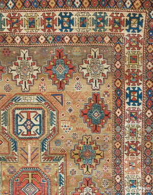 Caucasian Baku Khlila Rug Mid 19Th C Dated 1271 (Ah) Rug