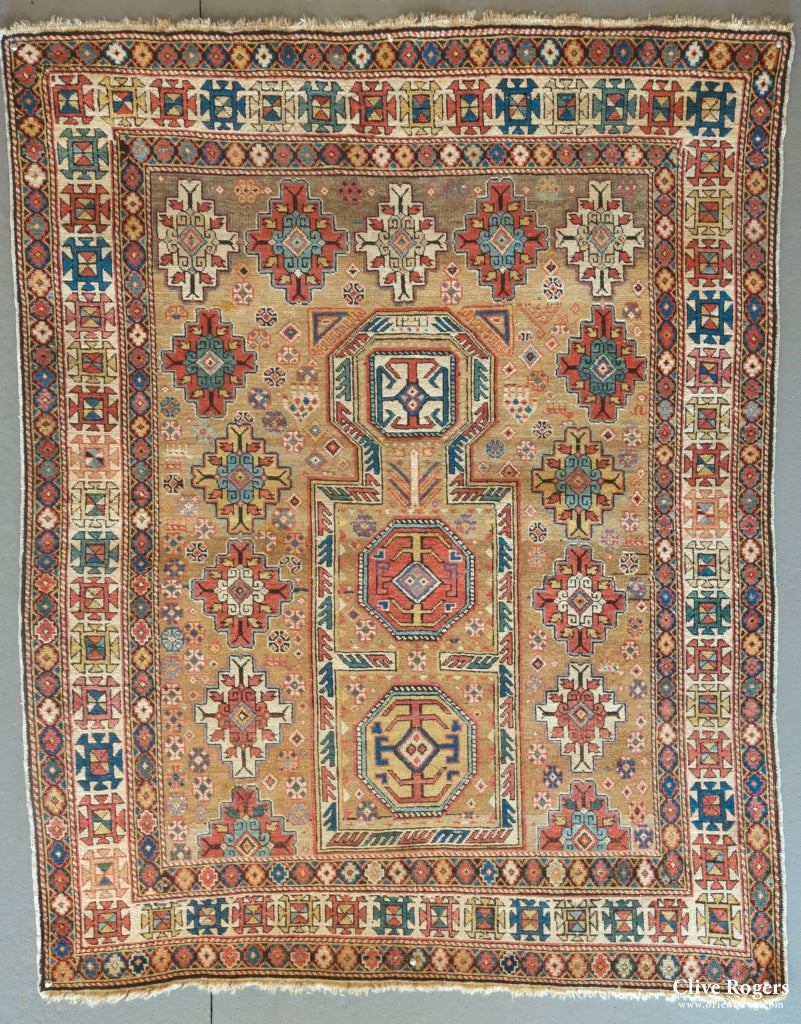 Caucasian Baku Khlila Rug Mid 19Th C Dated 1271 (Ah) Rug