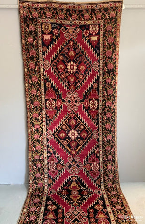 Caucasian Karabagh Runner In As New Condition Dated 129 (Approx 1880) Runner