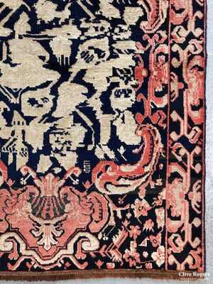 Caucasian Karabagh With Ferenghi Design Late 19Th Cent Rug