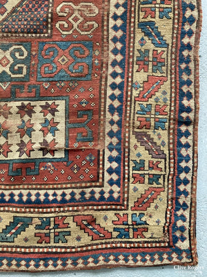 Caucasian Karachov Kazak Rug (Af) 19Th Cent Rug