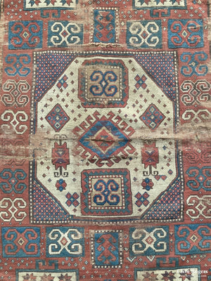 Caucasian Karachov Kazak Rug (Af) 19Th Cent Rug