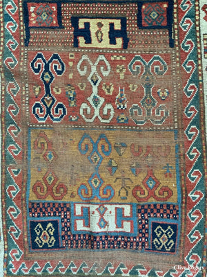 Caucasian Karachov Antique Rug (180 X 133Cm)