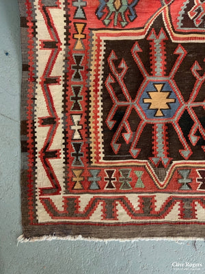 Caucasian Kuba Fine Kilim Circa 1900 Kilim
