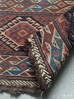 Caucasian Shahsavan Antique Soumak Panels (48 X 58Cm Each )