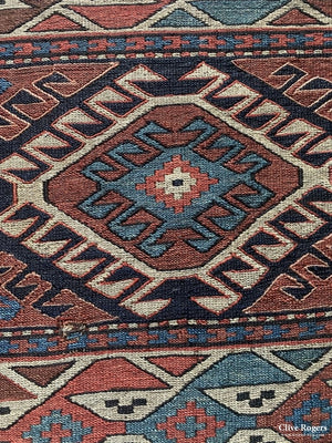 Caucasian Shahsavan Antique Soumak Panels (48 X 58Cm Each )