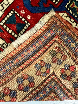 Caucasian Small Antique Kazak Rug ( 158 X 117 Cm )