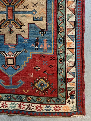 Caucasian Vintage Kazak Rug (198 X 144Cm)