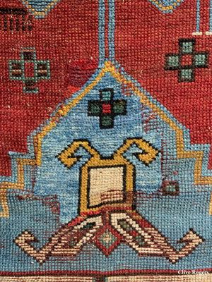 Caucasian Vintage Kazak Rug (198 X 144Cm)