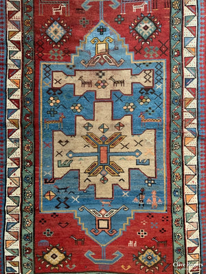 Caucasian Vintage Kazak Rug (198 X 144Cm)
