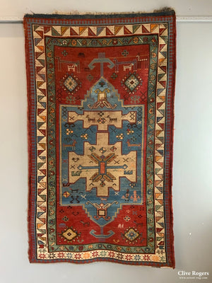 Caucasian Vintage Kazak Rug (198 X 144Cm)