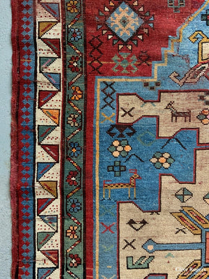 Caucasian Vintage Kazak Rug (198 X 144Cm)