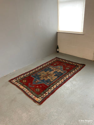 Caucasian Vintage Kazak Rug (198 X 144Cm)