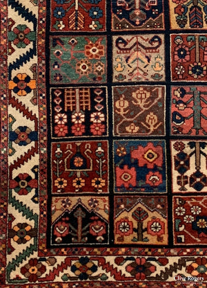 Persian Bactiar Garden Design Rug Mid Cent Rug