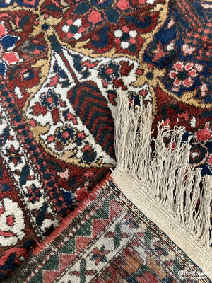 Persian Bactiar Carpet With Lattice Garden Design Mid Cent Carpet