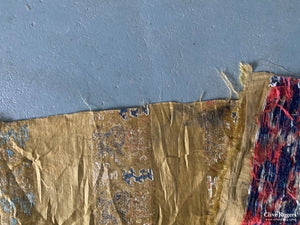 Chinese Antique Yellow Silk Brocade Fragment (252 X 60 Cm)