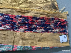Chinese Antique Yellow Silk Brocade Fragment (252 X 60 Cm)