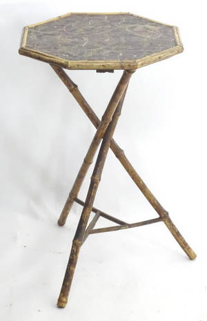 Chinese Bamboo Occasional Table / Jardinière Stand 1920S