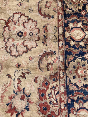 Chobi Nwfp Zeigler All Over Design Carpet On Buff Ground (423 X 298Cm)