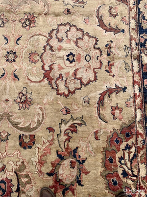 Chobi Nwfp Zeigler All Over Design Carpet On Buff Ground (423 X 298Cm)