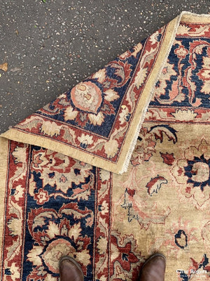 Chobi Nwfp Zeigler All Over Design Carpet On Buff Ground (423 X 298Cm)