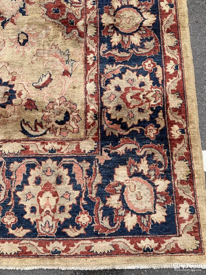 Chobi Nwfp Zeigler All Over Design Carpet On Buff Ground (423 X 298Cm)