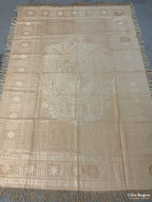 Commemorative Silk Cover Chicago Worlds Fair 1892 & 3 (196 X 130Cm)