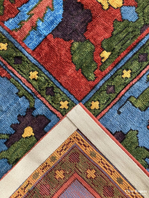 Turkish Hand-Knotted Carpet New Carpet