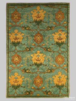 Turkish Hand-Knotted Carpet In The Donegal Manner New Carpet