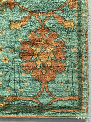 Turkish Hand Knotted Carpet In The Donegal Manner New Carpet