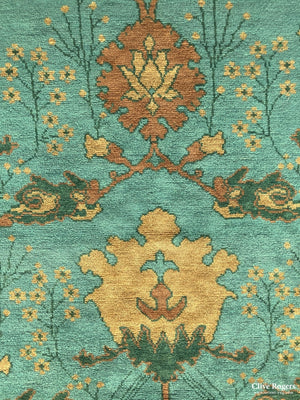 Turkish Hand Knotted Carpet In The Donegal Manner New Carpet